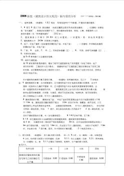 2006新版《建筑設(shè)計防火規(guī)范》新內(nèi)容分析