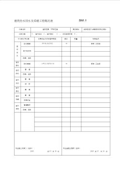 【2019年整理】给排水工程质量验收资料完整