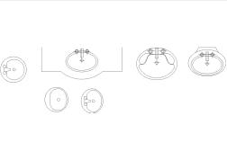 【CAD图纸】装修装饰平面设计图-洗手池(精美图例)