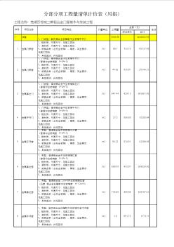 【全套】铝合金门窗综合单价组价明细