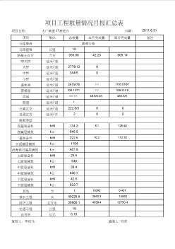 大广J1监理月报公司(2011年8月)