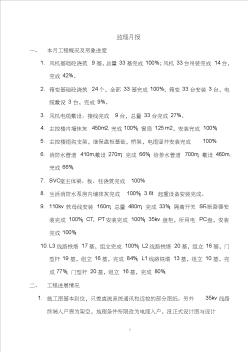 山西大唐左云五路山風電場監(jiān)理月報