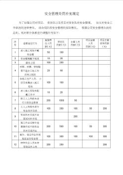 建筑工地安全管理处罚条例