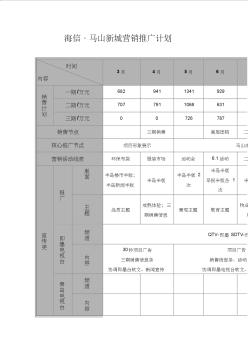 房地產(chǎn)縣城項目營銷推廣計劃