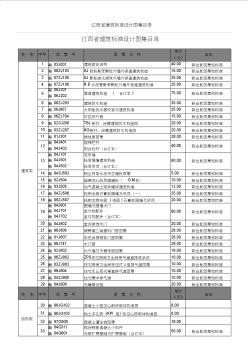 江西省建筑标准设计图集目录