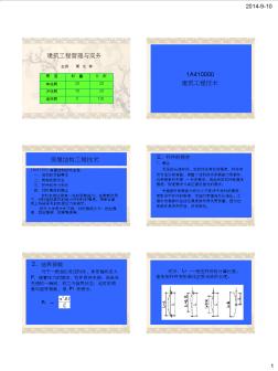 2014年全国一级建造师建筑工程技术课件