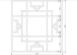 【CAD图纸】装饰装修设计图景窗花格1(精美图例)