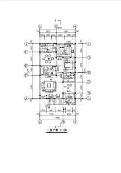 三层别墅设计图纸8.04x12.04带地下车库