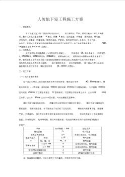 人防地下室工程施工方案 (4)