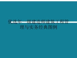 优选年一级建造师建筑工程管理与实务经典图例