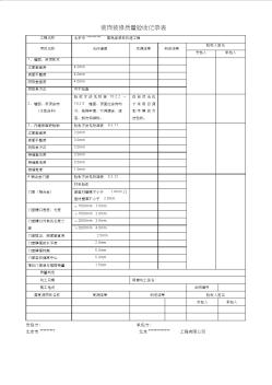 住宅装饰装修质量验收记录表