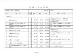 室内装修公司的预算报价单表格模板(excel文档可修改)