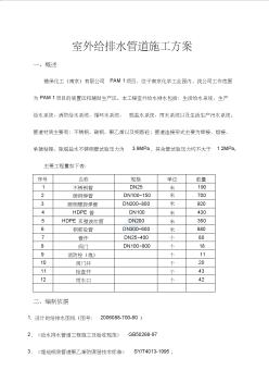 室外給排水管道施工組織設(shè)計方案 (2)