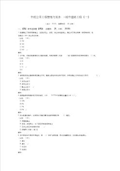 市政公用工程管理與實(shí)務(wù)-城市道路工程(一)