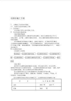 某住宅工程给排水施工组织设计方案(20200717104238)