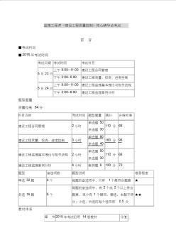 监理工程师建设工程质量控制核心精华必考点