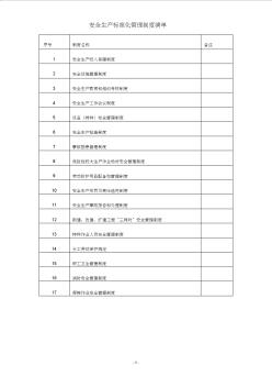 钢结构公司安全管理制度目录