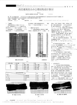 高层建筑综合办公楼结构设计探讨