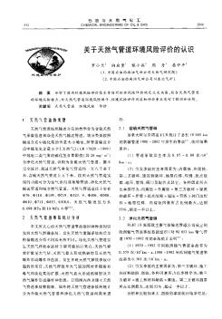 關(guān)于天然氣管道環(huán)境風(fēng)險(xiǎn)評(píng)價(jià)的認(rèn)識(shí)