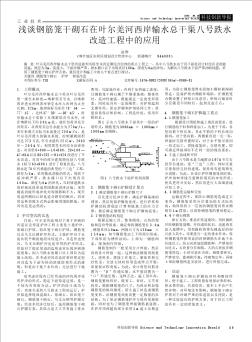 浅谈钢筋笼干砌石在叶尔羌河西岸输水总干渠八号跌水改造工程中的应用