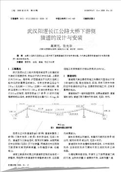 武汉阳逻长江公路大桥下游侧猫道的设计与安装