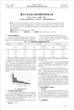 黑龙江省山区公路交通安全特性分析