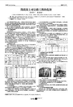 简谈冻土对公路工程的危害