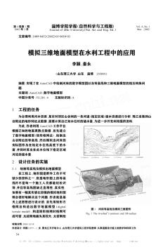 模拟三维地面模型在水利工程中的应用