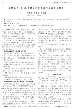 退耕還林(草)工程建設(shè)對(duì)彭陽(yáng)縣水土流失的影響