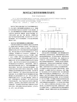 海洋石油工程項(xiàng)目管理模式的研究