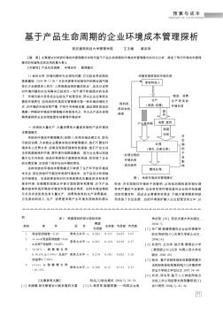 基于產(chǎn)品生命周期的企業(yè)環(huán)境成本管理探析