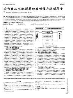 论市政工程概预算的准确性与编制质量