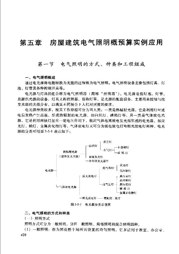 电气照明工程概预算实例