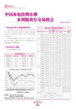 中國水電掛牌在即  水利板塊存交易機(jī)會