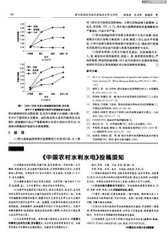 《中国农村水利水电》投稿须知