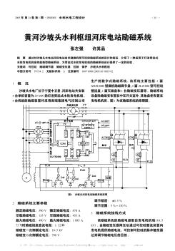 黄河沙坡头水利枢纽河床电站励磁系统