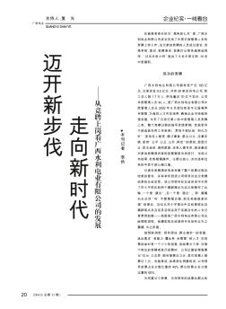 迈开新步伐  走向新时代——从竞聘上岗看广西水利电业有限公司的发展