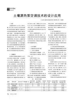 土壤源热泵空调技术的设计应用