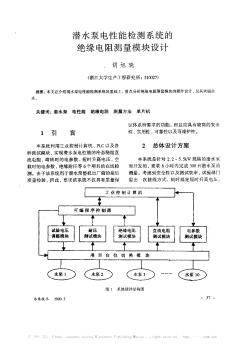 潛水泵電性能檢測(cè)系統(tǒng)的絕緣電阻測(cè)量模塊設(shè)計(jì)