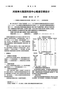 河南神火集团科技中心暖通空调设计