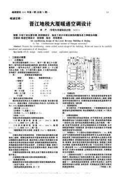 晋江地税大厦暖通空调设计