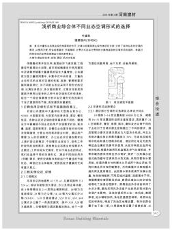 浅析商业综合体不同业态空调形式的选择