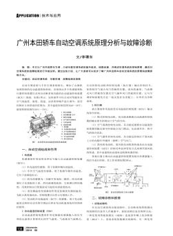 广州本田轿车自动空调系统原理分析与故障诊断