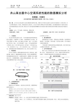 舟山某会展中心空调系统性能的数值模拟分析