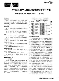 吉州區(qū)行政中心數(shù)碼渦旋多聯(lián)空調設計方案