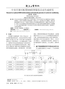 中央空调可配置BOM的智能化自动生成研究