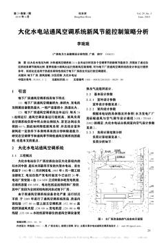 大化水电站通风空调系统新风节能控制策略分析