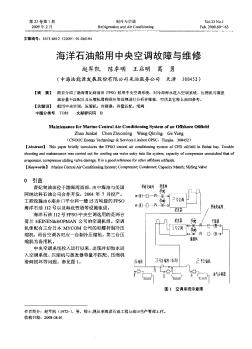 海洋石油船用中央空调故障与维修