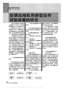 空調(diào)壓縮機(jī)用新型出荷試驗(yàn)裝置的研究