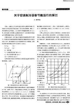 关于空调制冷设备节能运行的探讨